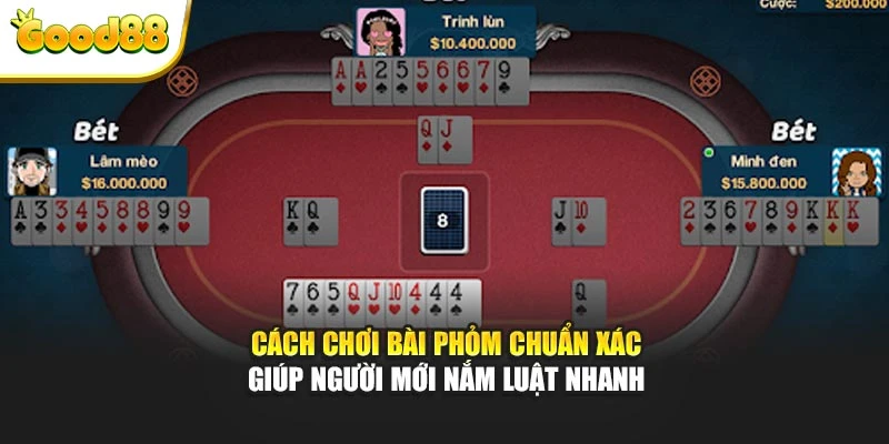 Cách chơi bài Phỏm chuẩn xác giúp người mới nắm luật nhanh